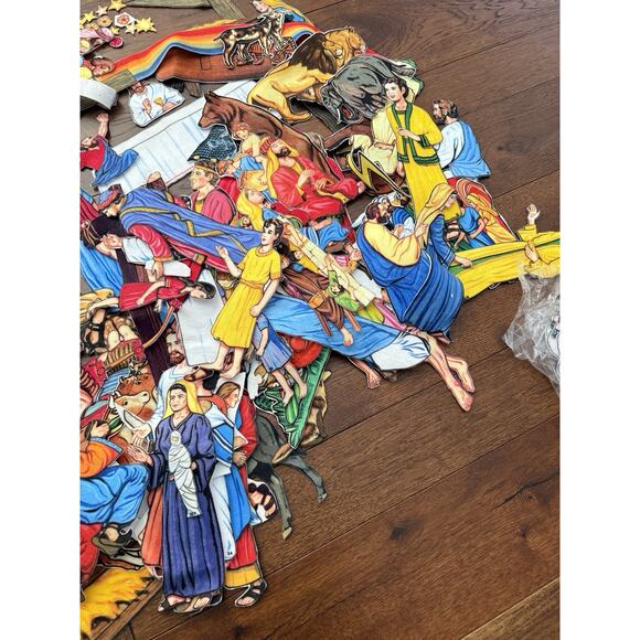 BETTY LUKENS Bible Stories Felt People Animals Props Story of Jesus HUGE LOT - Picture 6 of 11